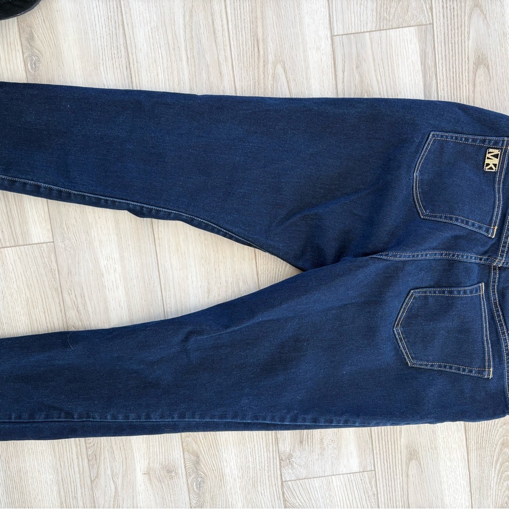 Michael Kors Dark Blue Denim Jeans with Gold Logo